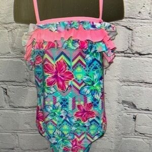 Tropical Floral Kids Swimsuit